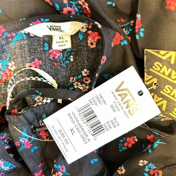 Vans Mandi Cami Black Floral Dress - Picture 6 of 9